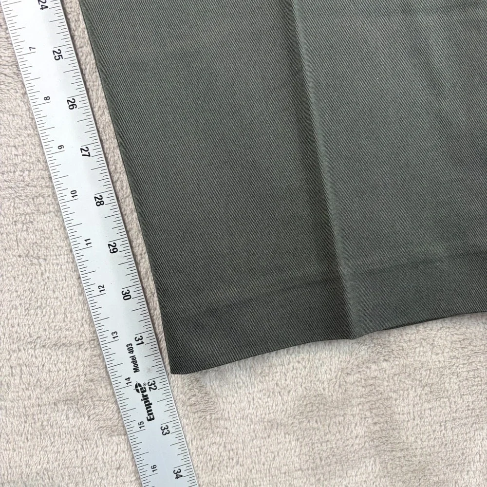 Todd Snyder Italian Wool-Cotton Modern Trousers‎ in Olive Men Large NWT $278